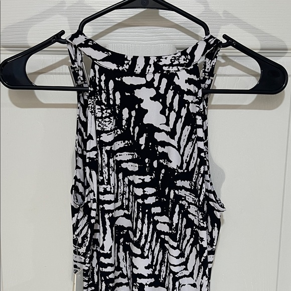 Kenneth Cole Black and White Patterned Women's Dress - Picture 8 of 14